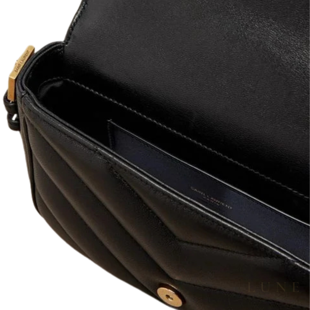 Saint Laurent Loulou Toy Crossbody Bag – Black