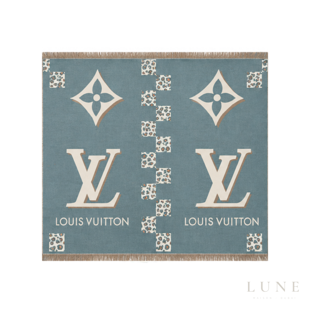 Louis Vuitton Check Teal Scarf – Green