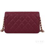Chanel Bag | Wallet on Chain (WOC)Colour – Burgundy – Raspberry