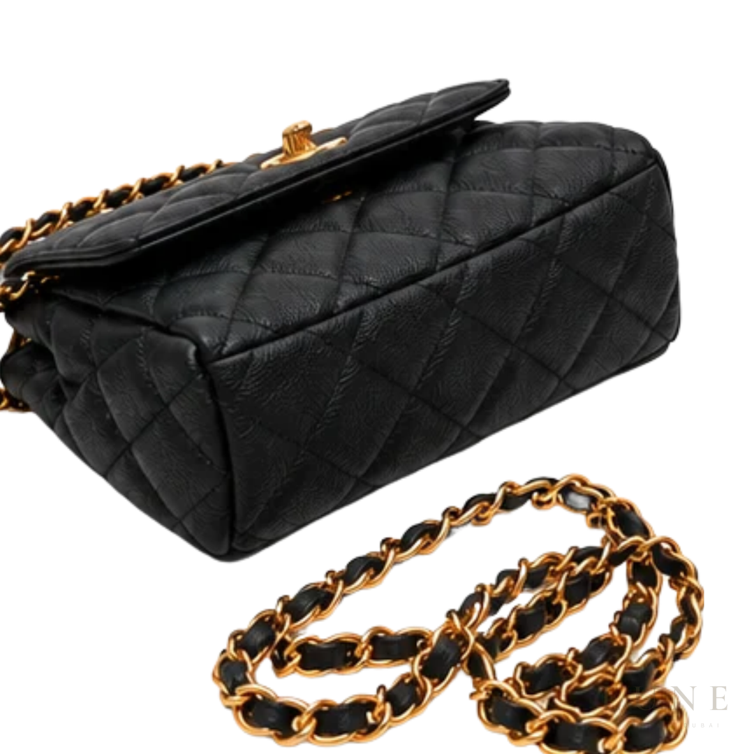 Chanel Bag | Coco Handle Small Flap Bag – Black (Quilted caviar leather with gold-tone hardware)