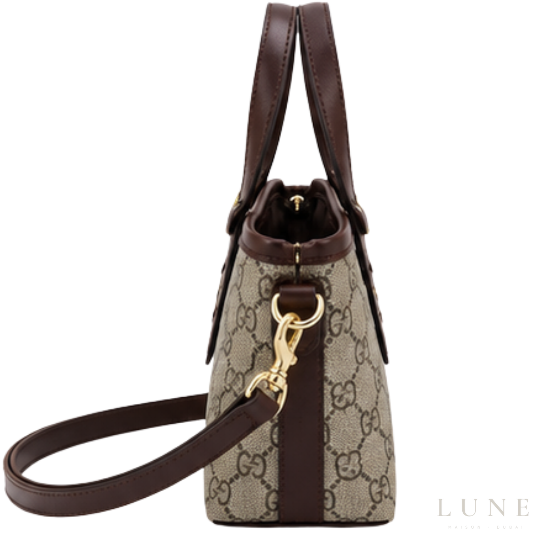 GUCCI Bag | GG Emblem Mini Bag – Tote – Beige – Dark Brown
