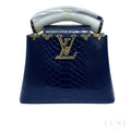 Louis Vuitton Capucines Navy Python