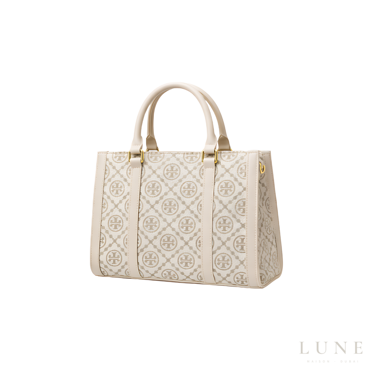 Tory Burch T Monogram Mini Tote Ivory