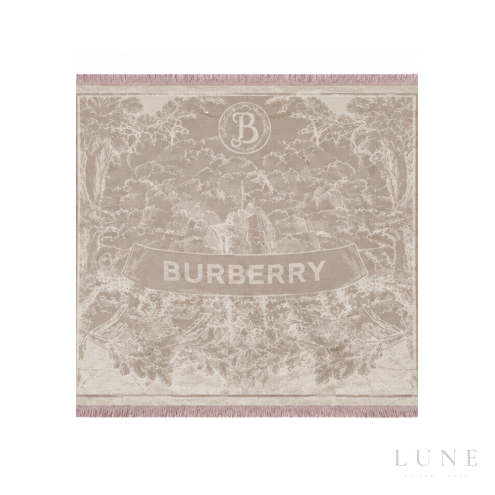 Burberry | Scarf Oak Leaf Cream - View 1