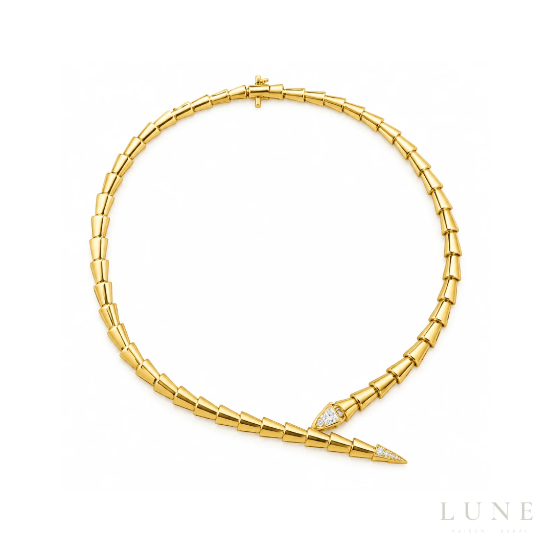 Bvlgari Yellow Gold and Diamond Serpenti Viper