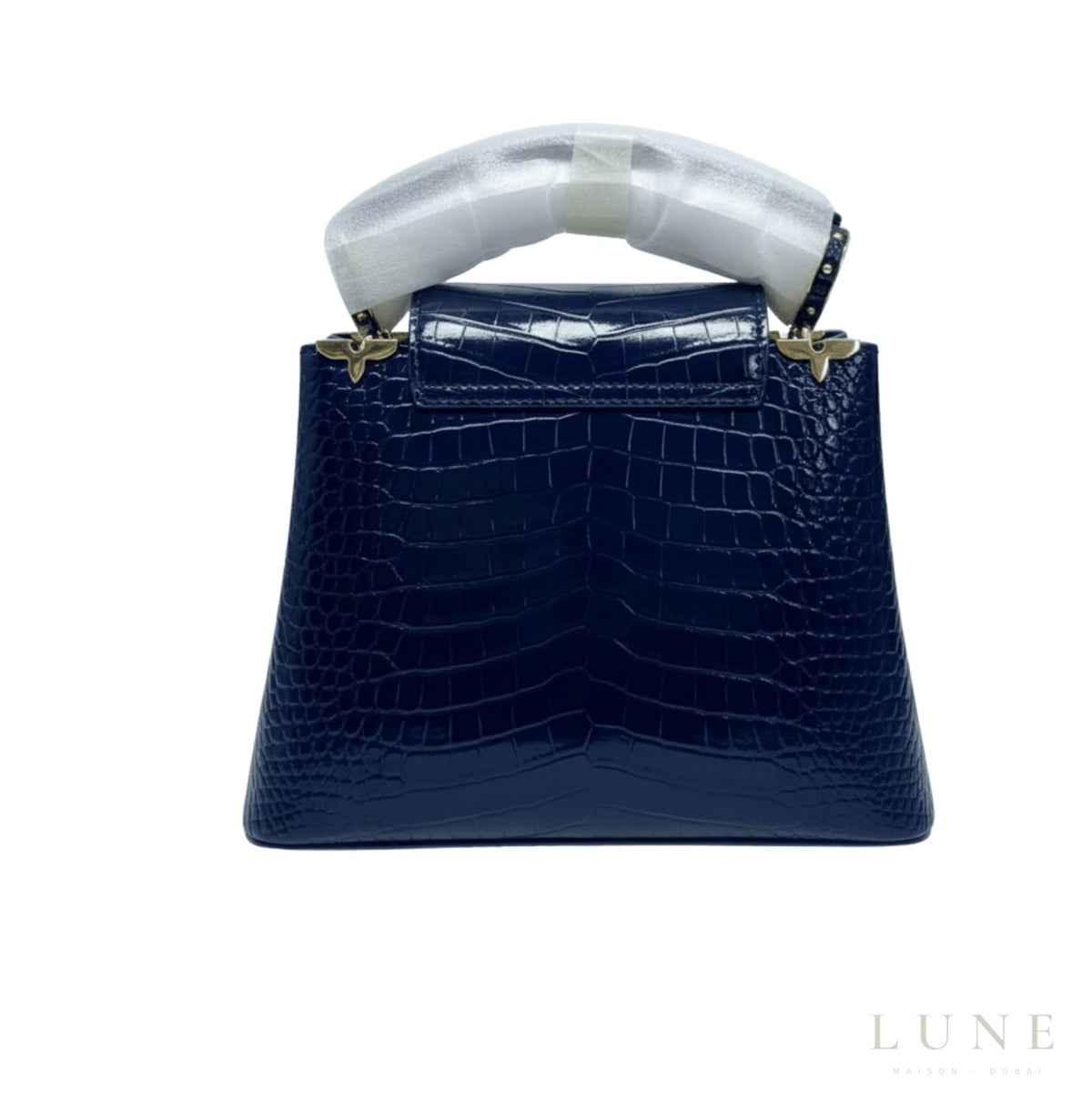 Louis Vuitton Capucines Navy Python