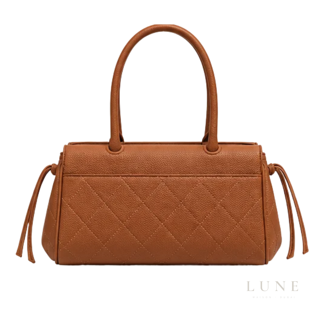 Chanel Bag | Grained Calfskin Stitched Urban Essentials Small Shopping Bag – Camel – Tan