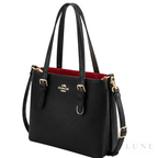 Coach Bag | Mollie Tote 25 – Black – Red