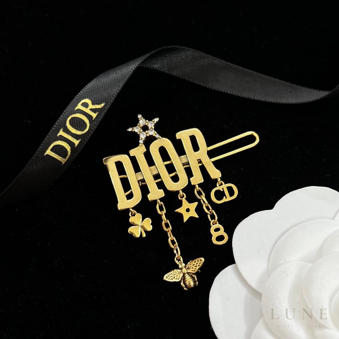 Dior Hairclip Antique Jewelry – Gold