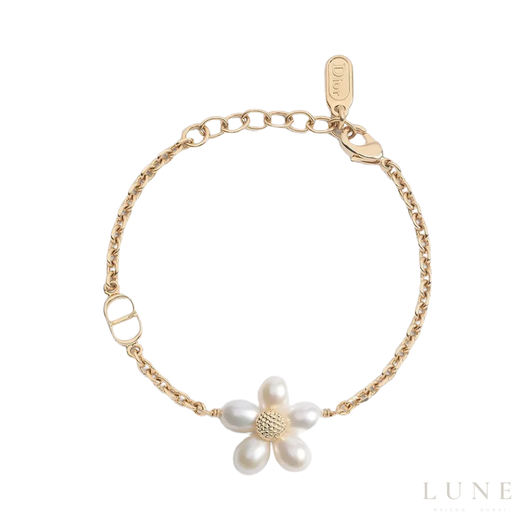 Dior Dioliviera Bloom Pearl Bracelet – Gold