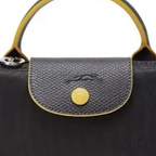 Longchamp Bag – Dark Grey & Yellow - View 2