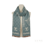 Chanel | Scarf Grid CC Monogram Sage Green - View 3