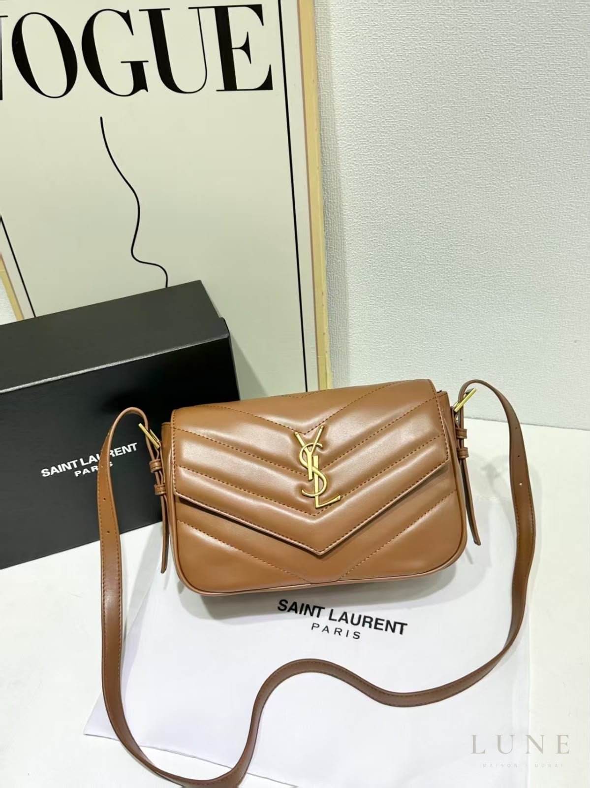 Saint Laurent Loulou Toy Bag – Brown