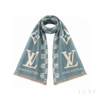 Louis Vuitton Check Teal Scarf – Green