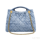 Chanel Bow Bag Blue Washed Denim
