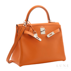 Hermès Kelly 28 Sellier Bag - Bright Orange