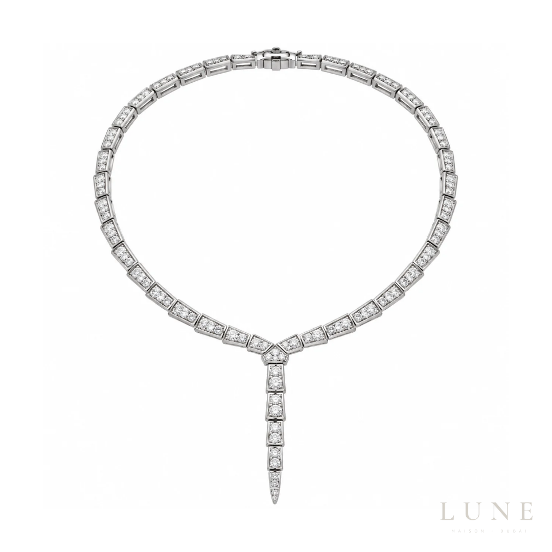 Bvlgari Serpent White Gold Diamond Set