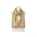 Louis Vuitton Monogram Scarf – Beige