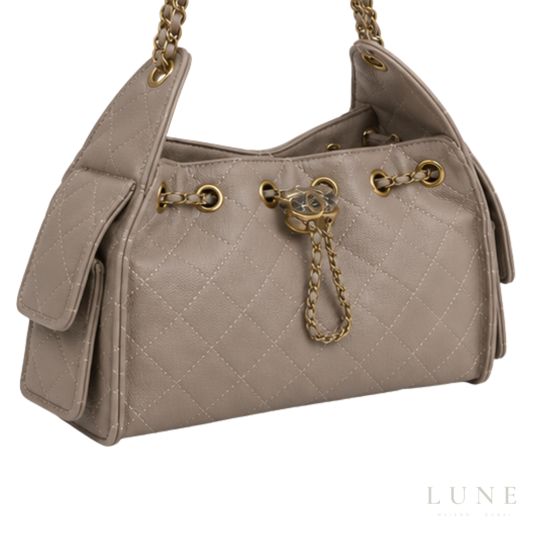 Chanel Bag | Chanel 25 Small Handbag – Hobo – Taupe – Beige