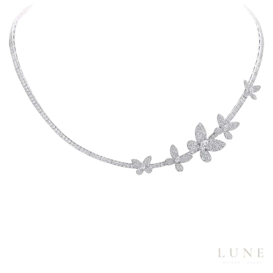 Graff Pavé Butterfly Set White/Silver