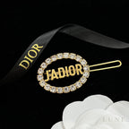 Dior Hairclip JAdior Crystal Gold Jewelry – Gold
