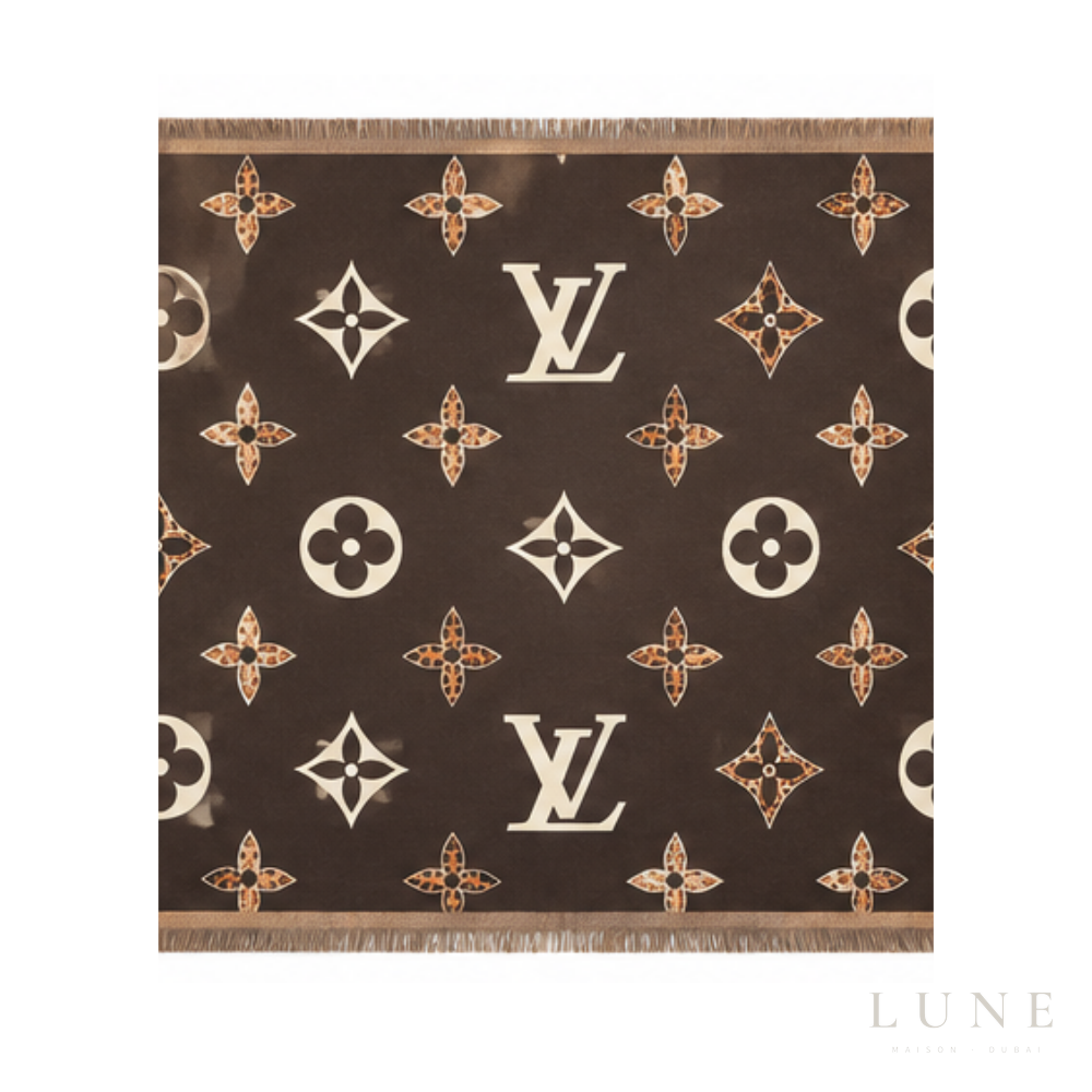 Louis Vuitton Monogram Scarf – Dark Brown