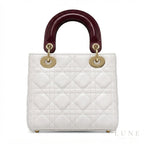 Dior Lady Dior-Style Mini Handbag – Ivory & White - View 2