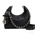 Dior Bag | Diorstar Hobo Bag with Chain – Black Macrocannage