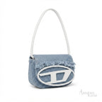 Diesel 1DR Shoulder Bag – Light Blue Denim - View 3