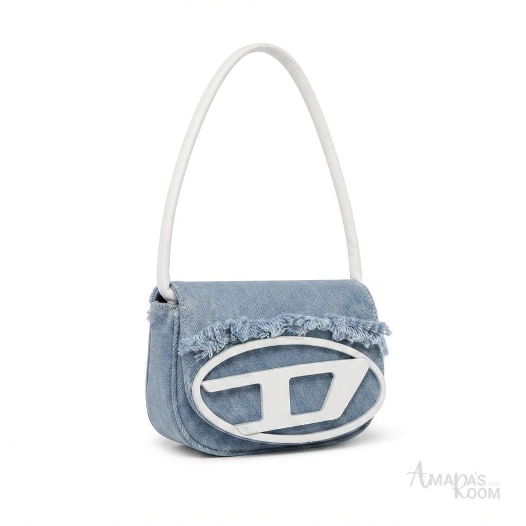 Diesel 1DR Shoulder Bag – Light Blue Denim - View 3