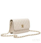 Chanel Classic Flap Bag - Quilted White Lambskin Leather