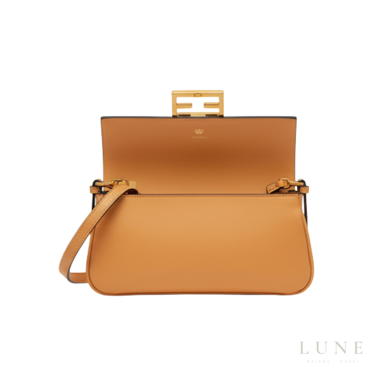 Fendi Shoulder Leather Orange