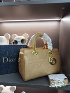 Dior Lady D-Joy Style Handbag – Beige - View 3