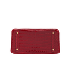 Hermès Birkin 30 Handbag Made from Shiny Niloticus Crocodile Leather - Deep Red