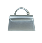 Jacquemus Le Chiquito Long Tote Bag - Silver-Tone Metallic Leather