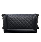 Chanel Boy Bag - Black Caviar Leather