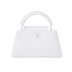 Louis Vuitton Capucines East-West Quartz White