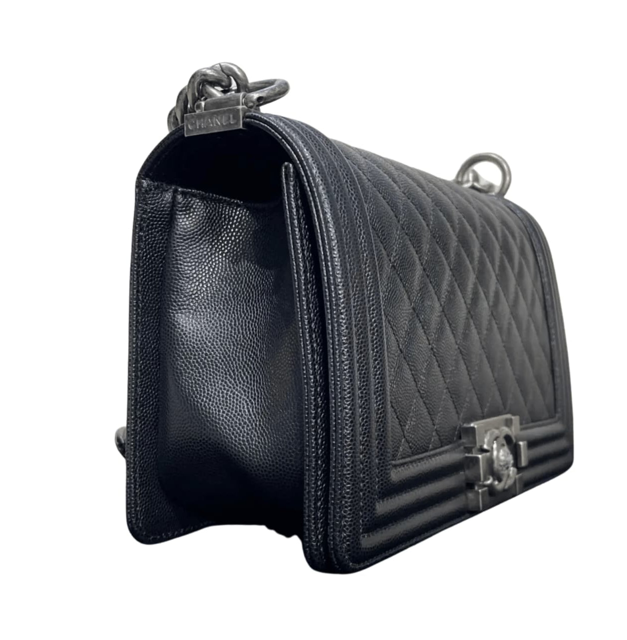 Chanel | Boy Bag In Black Caviar Leather