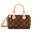 Louis Vuitton Nano Speedy Bag - Monogram Canvas with Natural Cowhide Leather Trim
