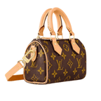 Louis Vuitton Nano Speedy Bag - Monogram Canvas with Natural Cowhide Leather Trim